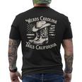 Heads Carolina Tail California Retro Vintage Country Men's T-shirt Back Print