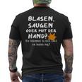 Hobby Gardener Blasgen Sugen Oder Mit Der Hand T-Shirt mit Rückendruck