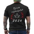 Hochzeit 2024 Frischerheiratet Heirat Flitterwochen 2024 T-Shirt mit Rückendruck