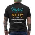 Homme Cadeaux Personnalisé Merci Maître Fin D'année Scolaire T-shirt imprimé au dos