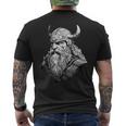 Hommeiking Mythologie Nordiquealkyriealhalla Odin Raven T-shirt imprimé au dos