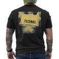 Hot TechnoDance Dress Amo Techno T-shirt da uomo con stampa posteriore