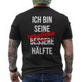 Ich Bin His Besoffen Half T-Shirt mit Rückendruck