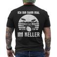 Ich Bin Dann Mal Im Keller Drums Ich Bin Dann Mal T-Shirt mit Rückendruck