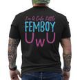 Ich Bin Ein Netter Kleiner Femboy Uwu Crossdressing Crossdresser T-Shirt mit Rückendruck