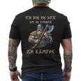 Ich Bin Zu Dick Um Zu Rennen Ich Kämpfe Nordiciking T-Shirt mit Rückendruck