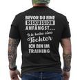 Ich Habe Eine Tochter -Ater Und Tochter T-Shirt mit Rückendruck