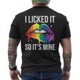 Ich Habe Es Angeleckeck So Ist Es Meine Lgbt T-Shirt mit Rückendruck