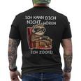 Ich Kann Dich Nicht Hören T-Shirt mit Rückendruck