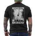 Ich Knieor Keinem Gott Atheist Burning Church Antichrist T-Shirt mit Rückendruck