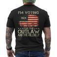 I'm Voting For The Outlaw And The Hillbilly 2024 Political Men's T-shirt Back Print