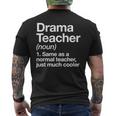Insegnante Di Teatro Definition Scuola T-shirt da uomo con stampa posteriore