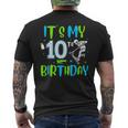 It's My 10Th Birthday Scooter Skating 10 Year Old Birthday Men's T-shirt Back Print