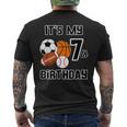 It's My 7Th Birthday Soccer Basketball Baseball Football Men's T-shirt Back Print