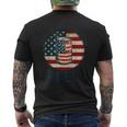 It's A Bad Day To Be A Beer Vintage American Flag Drink Beer Men's T-shirt Back Print