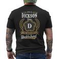It's A Dickson Thing You Wouldn't Understand Personalized Last Name Dickson Family Crest Coat Of Arm Men's T-shirt Back Print