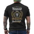It's A Trinidad Thing You Wouldn't Understand Personalized Last Name Trinidad Family Crest Coat Of Arm Men's T-shirt Back Print