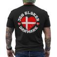 Jeg Elsker Danmark Or I Love Denmark For Denmark Day T-Shirt mit Rückendruck