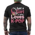 K-Pop Corea Del Sud Kpop Coreano Asiatico T-shirt da uomo con stampa posteriore