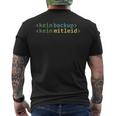 Kein Backup Kein Mitleid Informatik Informatiker T-Shirt mit Rückendruck