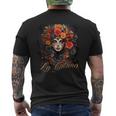 La Catrina Cool Dia De Los Muertos La Catrina T-Shirt mit Rückendruck