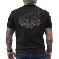 La Evolución Del Dinero Camisa Divertida Bitcoin Criptomoneda Camiseta Hombre Estampado Espalda