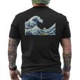 La Gran Ola De Kanagawa Por Katsushika Hokusai Camiseta Hombre Estampado Espalda