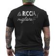 La Riccia Migliore T-shirt da uomo con stampa posteriore