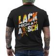 Lack Mich Am Arsch Lackier T-Shirt mit Rückendruck