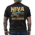 Lada Niva 4X4 Offroad T-Shirt mit Rückendruck