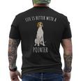 Laita È Migliore Con Un Cane Pointer Inglese T-shirt da uomo con stampa posteriore