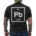 Lead Pb Periodic Table Of Elements Science T-Shirt mit Rückendruck