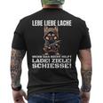 Lebe Liebe Lache Wenn Das Nicht Hilft Laden Ziele Schiesse T-Shirt mit Rückendruck