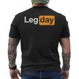 Leg Day Squats T-Shirt mit Rückendruck