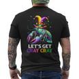 Let's Get Cray Cray Crawfish Costume Boys Mardi Gras Men's T-shirt Back Print