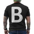 Letter B T-Shirt mit Rückendruck