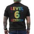 Level 6 Unlocked 6 Anniversario Di Matrimonio T-shirt da uomo con stampa posteriore