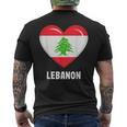 Libanon Flag Lebanese T-Shirt mit Rückendruck