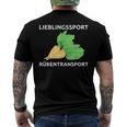 Lieblingssport Rübransport T-Shirt mit Rückendruck