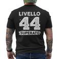 Livello 44 Superato Anni 44 Anniversario Di Matrimonio T-shirt da uomo con stampa posteriore