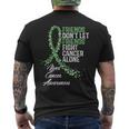 Liver Cancer Awareness Friends Fighter Warrior Support Men's T-shirt Back Print