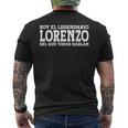 Lorenzo Nombre Gracioso Diciendo Lorenzo Camiseta Hombre Estampado Espalda