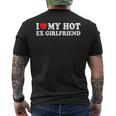 I Love My Hot Ex Girlfriend Boyfriend Men's T-shirt Back Print