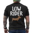 Low Rider Dachshund Dog Hilarious Cute Tank Top Men's Back Print T-Shirt