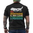 Maglia Scritta Amo La Montagna Il Mio Cane E Forse 3 Persone T-shirt da uomo con stampa posteriore