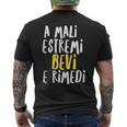 Maglie Divertenti Alcol Alcool T-shirt da uomo con stampa posteriore