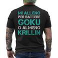 Magliette Divertenti Palestra Uomo Battere Goku O Krillin T-shirt da uomo con stampa posteriore