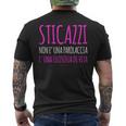 Magliette Donna Sticazzi Filosofia Diita Regalo Divertente Mezza Manica Nero T-shirt da uomo con stampa posteriore