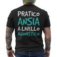 Magliette Manica Corta Divertenti Ansia A Livello Agonistico T-shirt da uomo con stampa posteriore