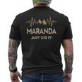 Maranda Just Did I Personalized Last Name Men's T-shirt Back Print